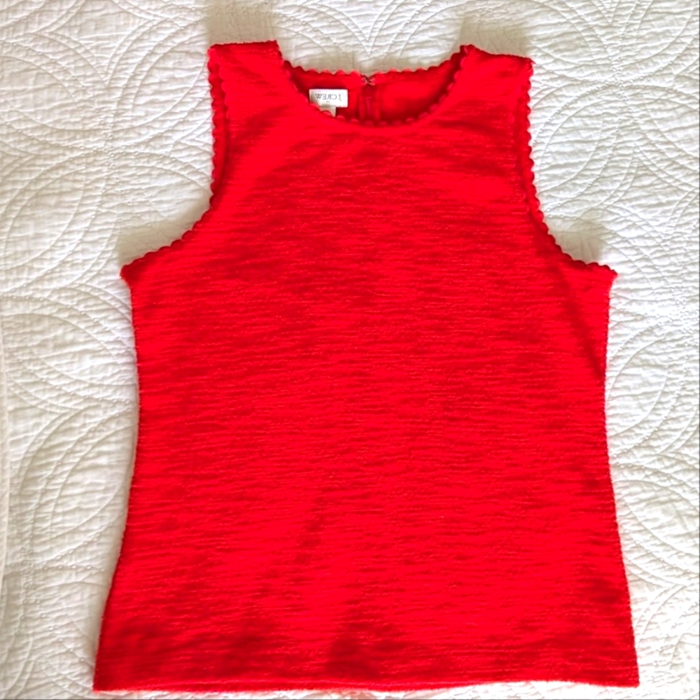J Crew Red Sleeveless Top. Size S
